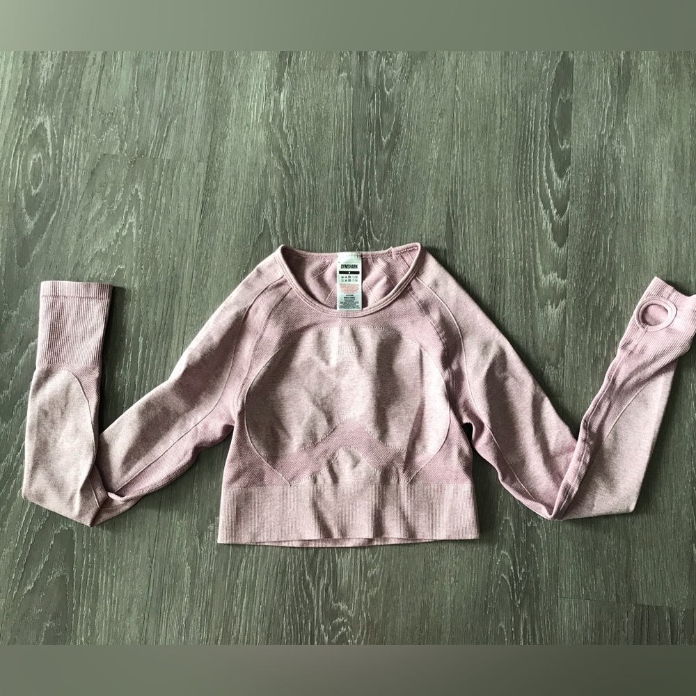 Gymshark long sleeve crop top size small